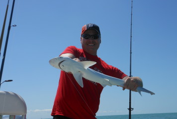Capt. Terry’s charter produced a number of small sharks for lots of ‘reel’ excitement!