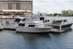 Boats at the Tampa Convention Center Marina.